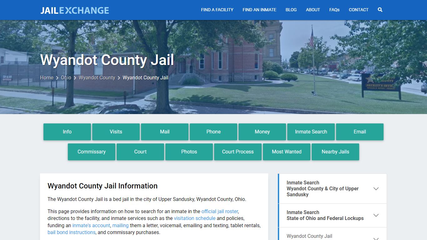 Wyandot County Jail, OH Inmate Search, Information